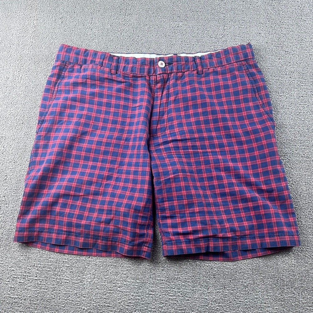TBM Tessitura Bruno Marcora Shorts Men L Multi Color Plaid Pockets Preppy Resort